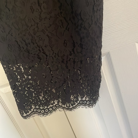 [Aqua by bloomingdales] black lace midi dress - Picture 4 of 7